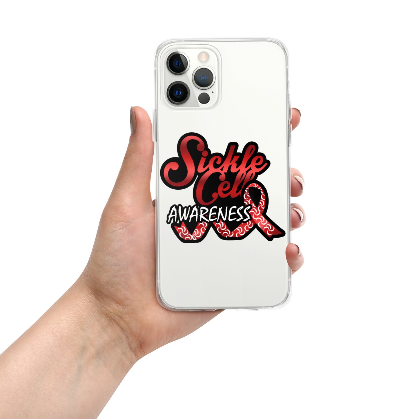 Sickle Cell Awareness Clear Case for iPhone®