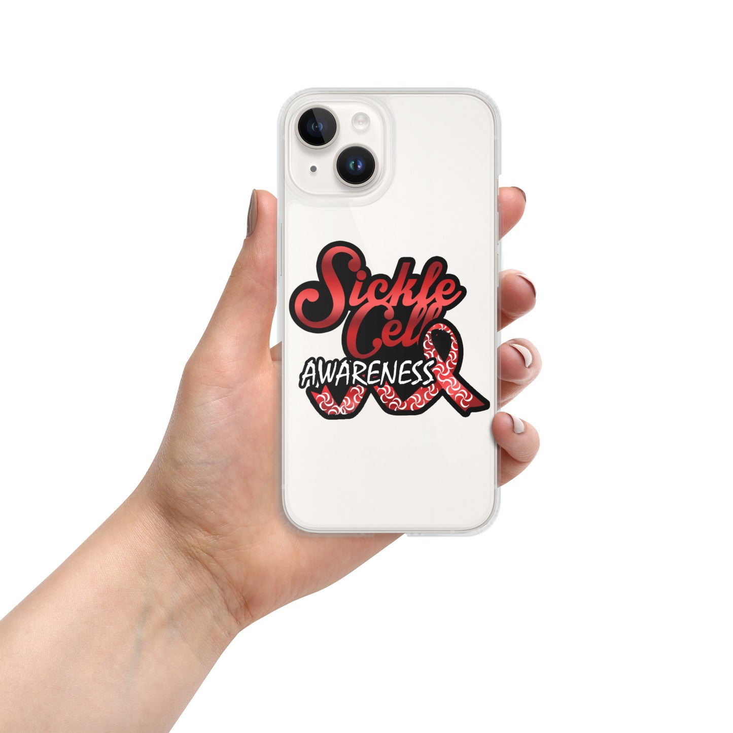 Sickle Cell Awareness Clear Case for iPhone®