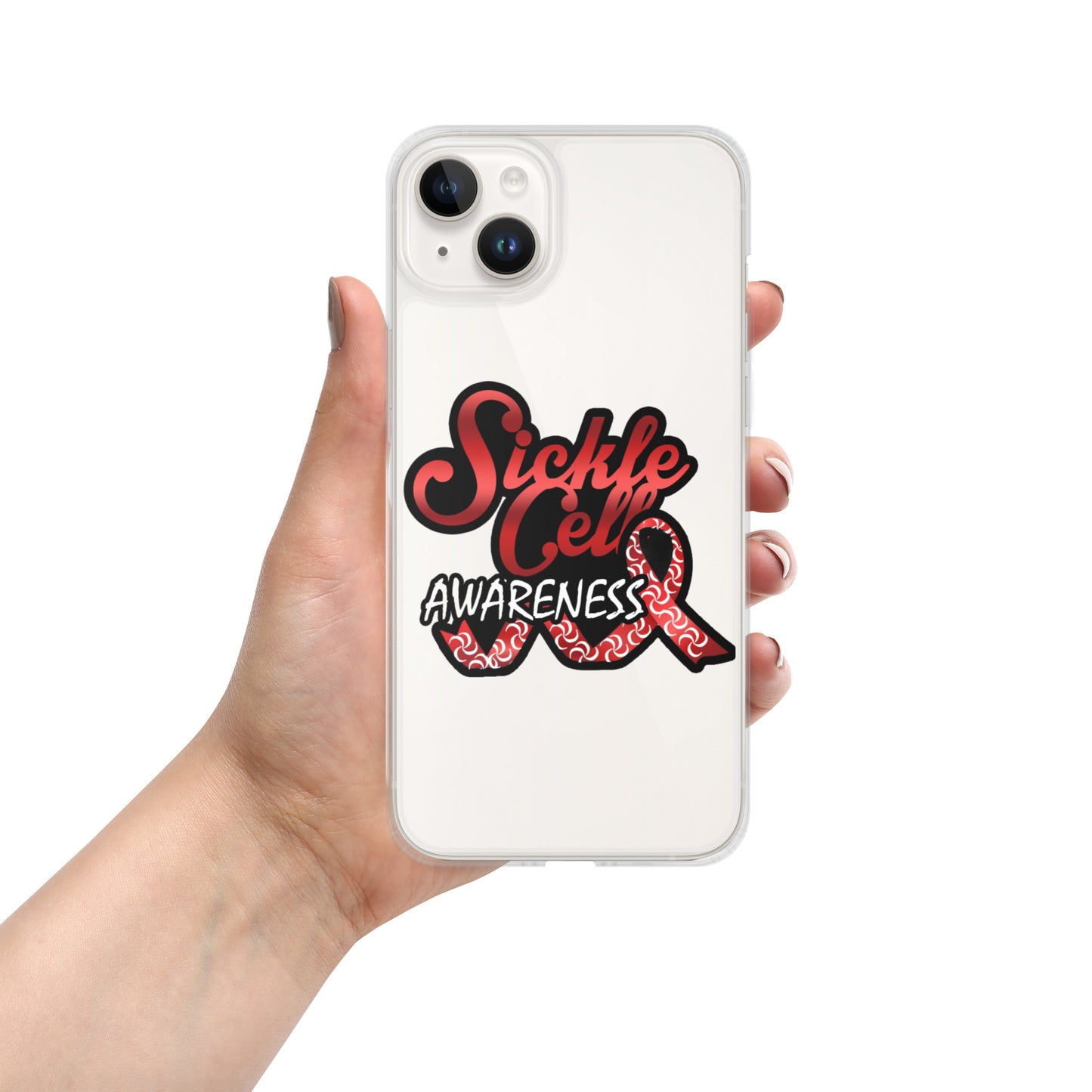 Sickle Cell Awareness Clear Case for iPhone®