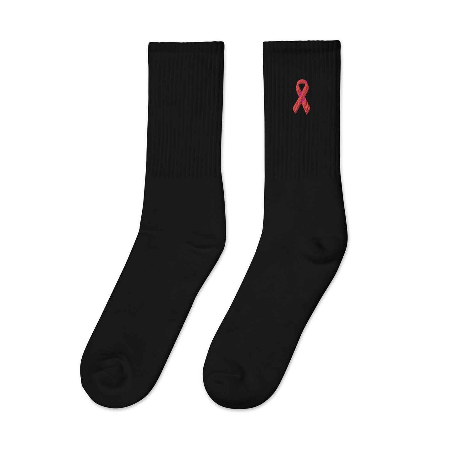 Sickle Cell Awareness Embroidered Socks