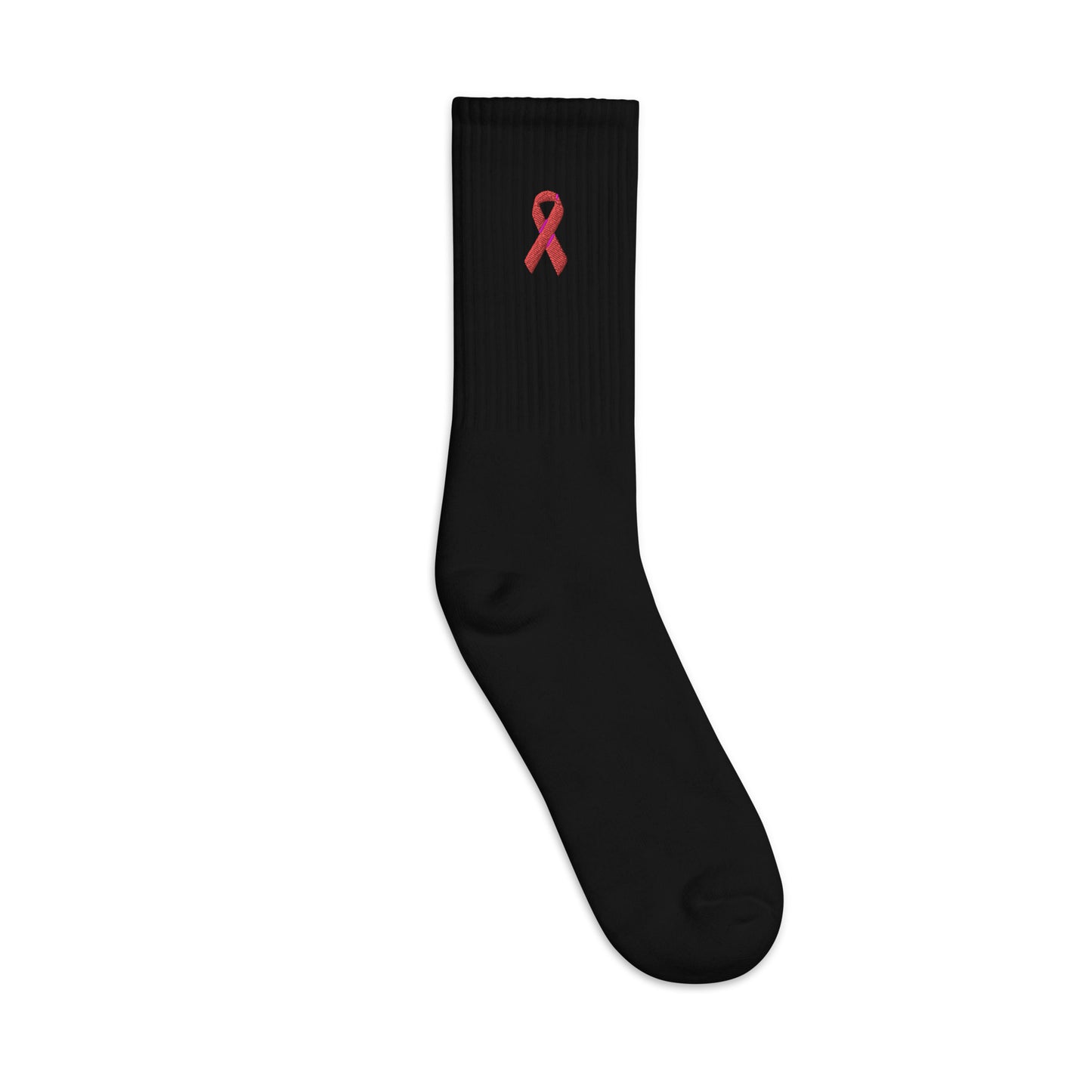 Sickle Cell Awareness Embroidered Socks