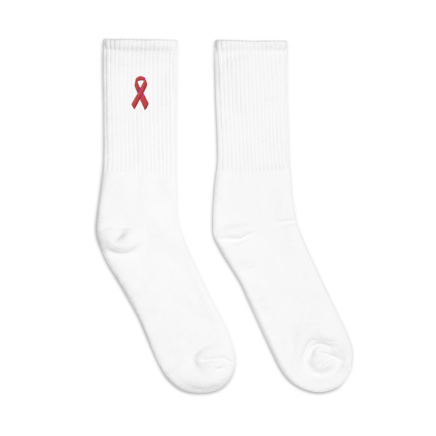 Sickle Cell Awareness Embroidered Socks