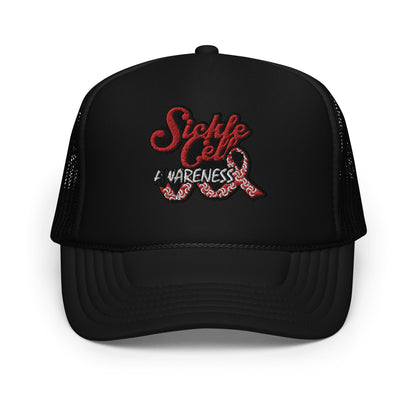 Sickle Cell Awareness Foam Trucker Hat