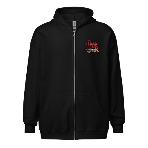 Sickle Cell Awareness Unisex Zip Hoodie