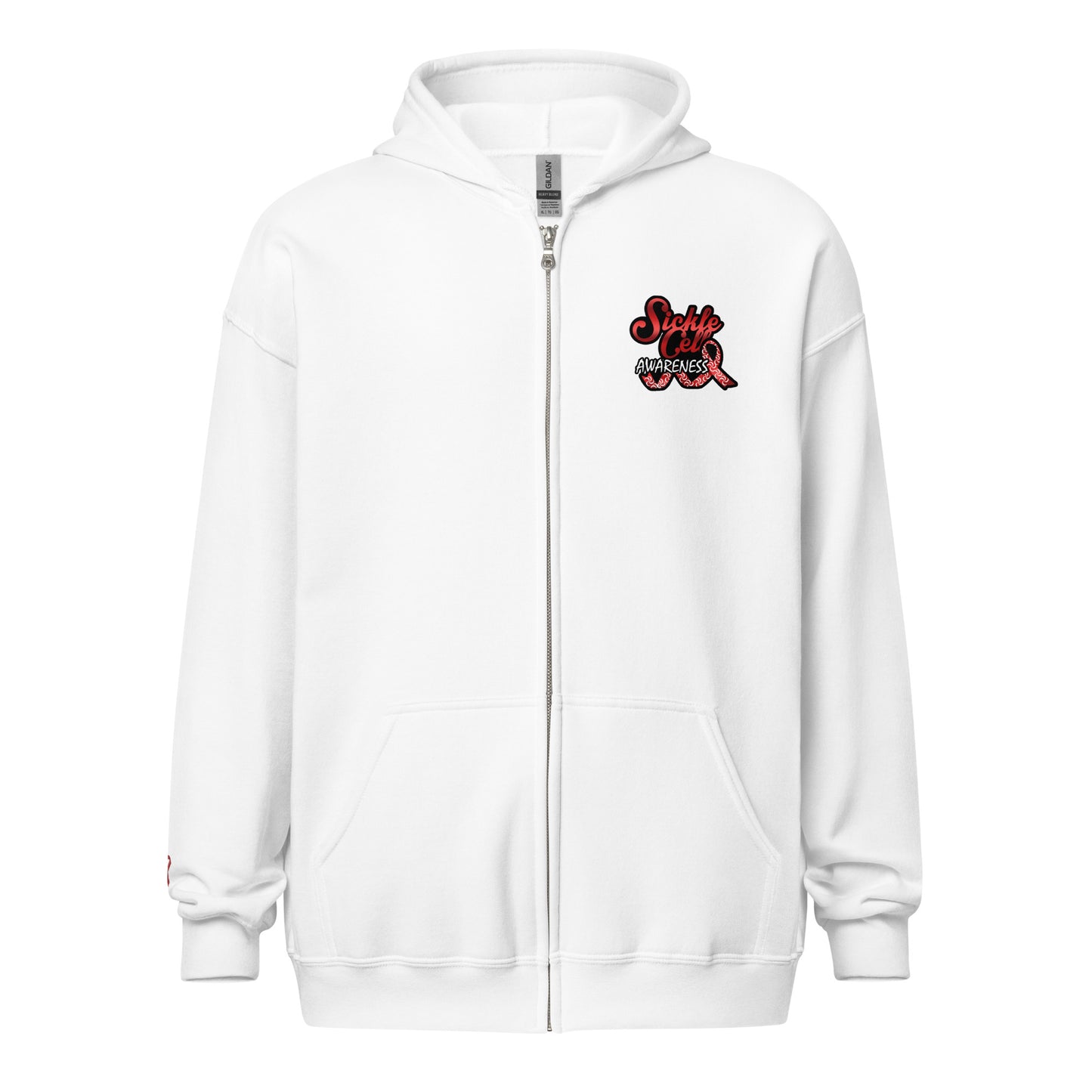 Sickle Cell Awareness Unisex Zip Hoodie